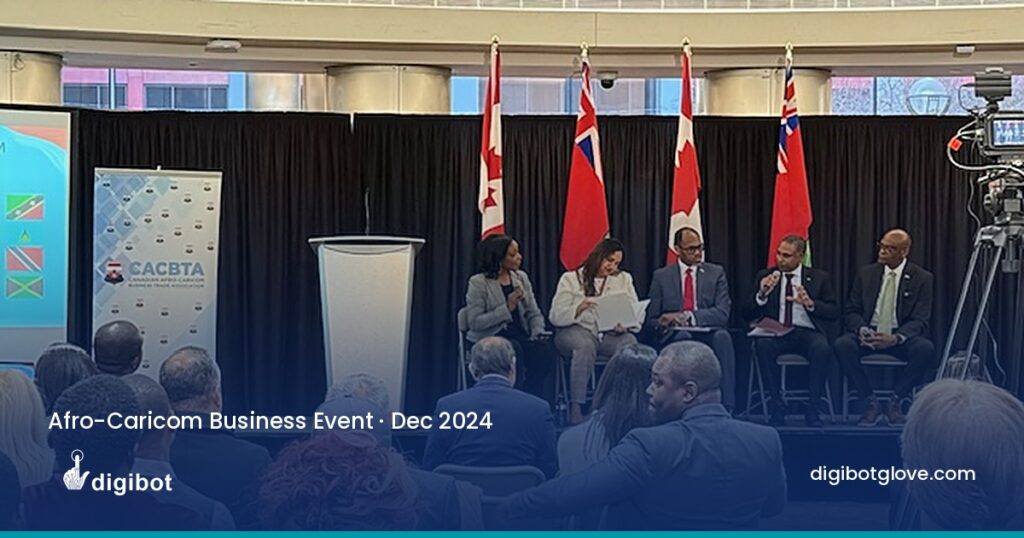 Panel discussion at the Canadian Afro-Caricom Business and Trade Association event, December 2024